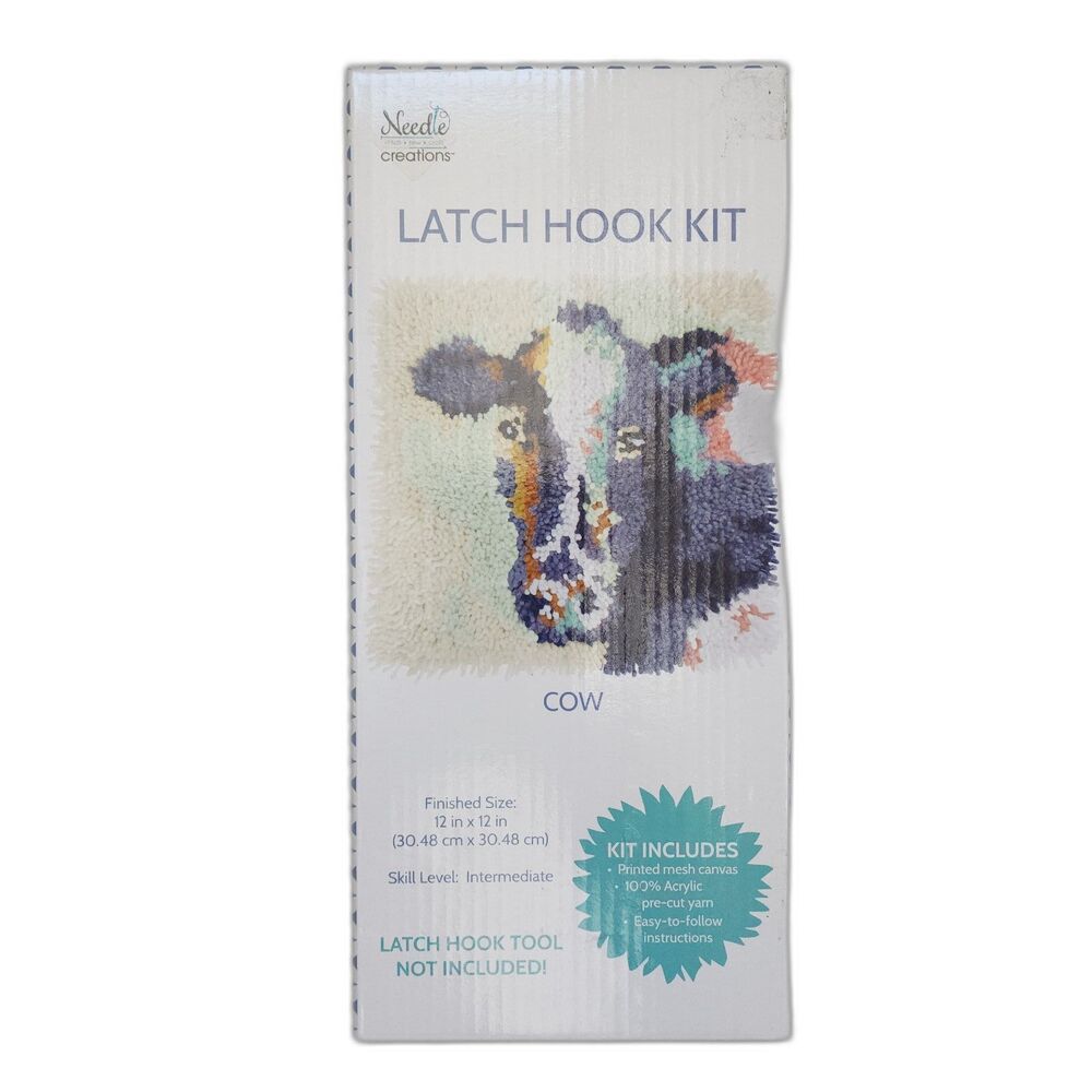 Farm style Cow Latch Hook Kit NWT